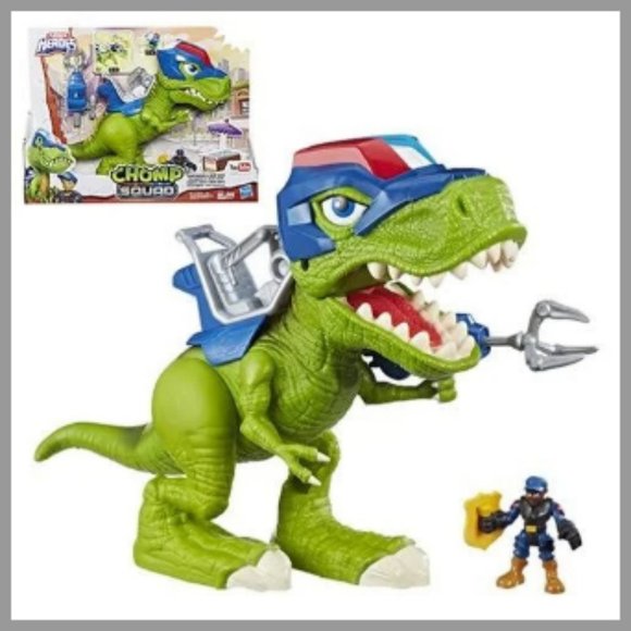 Playskool Heroes Chomp Squad Troopersaurus & Bobby Badge HASBRO NEW SEALED BOX! - Picture 1 of 14